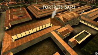 Animation of ancient Roman Fort in Caerleon Wales [upl. by Elsi]