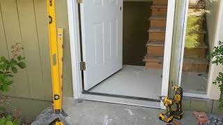 Jeld Wen Front Door Installation  Really crappy products and craftsmanship PART 1 [upl. by Fayette406]