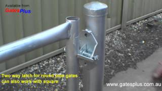 Gate Latch 2 way for round pipe and square [upl. by Cruce744]