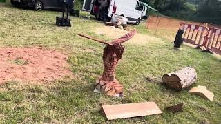 A fabulous range of wooden sculpture at Caerleon festival 2024 [upl. by Brownley]