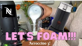 How To Foam Milk With Aeroccino 3 Make Coffee With Foam Tips amp Tricks  Easy Foamed Latte Recipe [upl. by Banyaz]