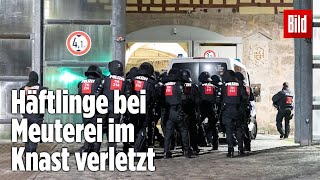 Gefängnismeuterei Polizei stürmt Knast in Thüringen  JVA Untermaßfeld [upl. by Valonia]